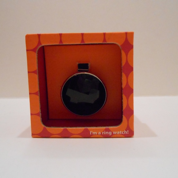 Ring Watch Black Rhinestone - Picture 4 of 7